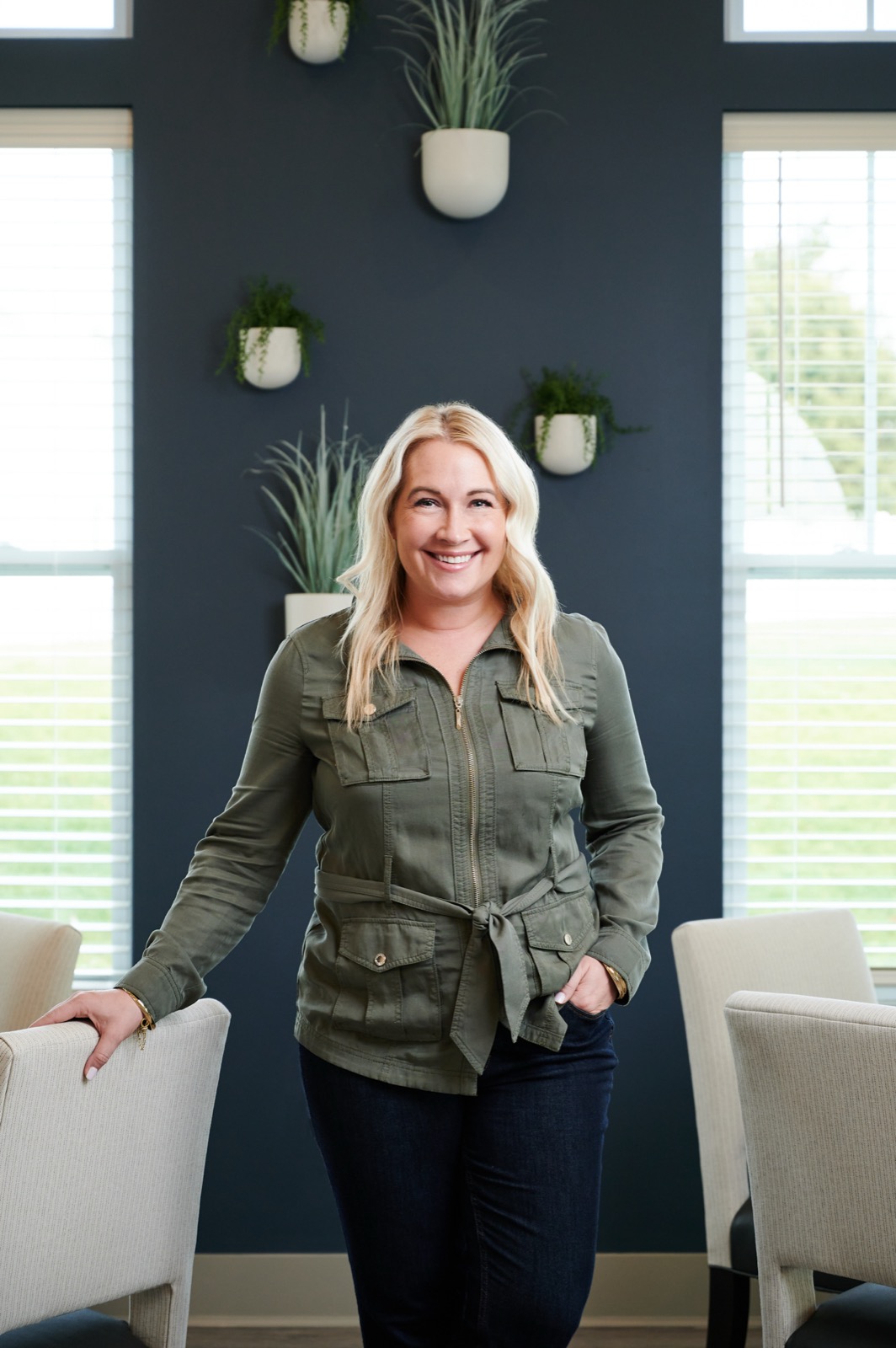 On-location corporate headshot